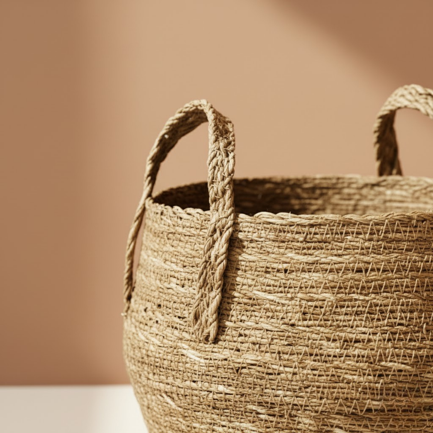 Boho Hasır Saksı El Yapımı Doğal Bitki ve Dekorasyon Sepeti Seti