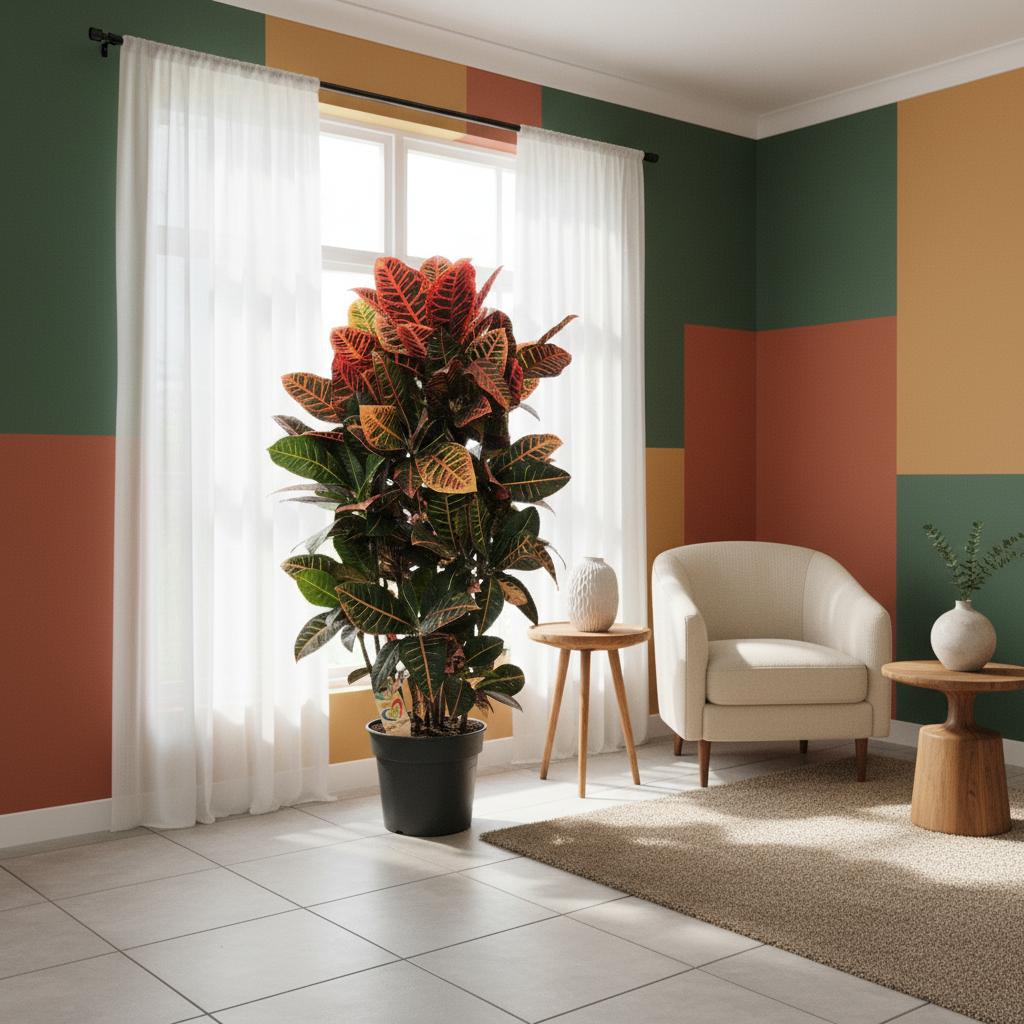 Codiaeum Variegatum – Kroton Bitkisi | Renkli Yapraklı