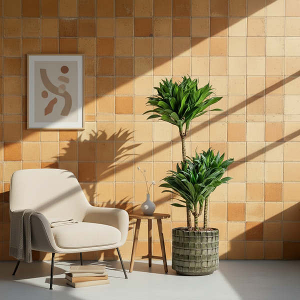 Dracaena Compacta Bitkisi 3 Gövdeli – Koyu Yeşil Kompakt Form