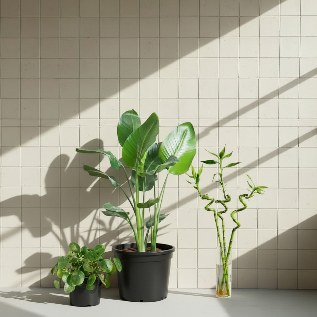 Favori Kampanyalı 3'lü Bitki Seti -Starliçe,Bambu ve Pilea