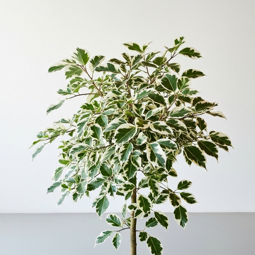 Ficus Benjamin Alacalı Yeşil-Beyaz Ficus Benjamin Golden King 100-110 cm