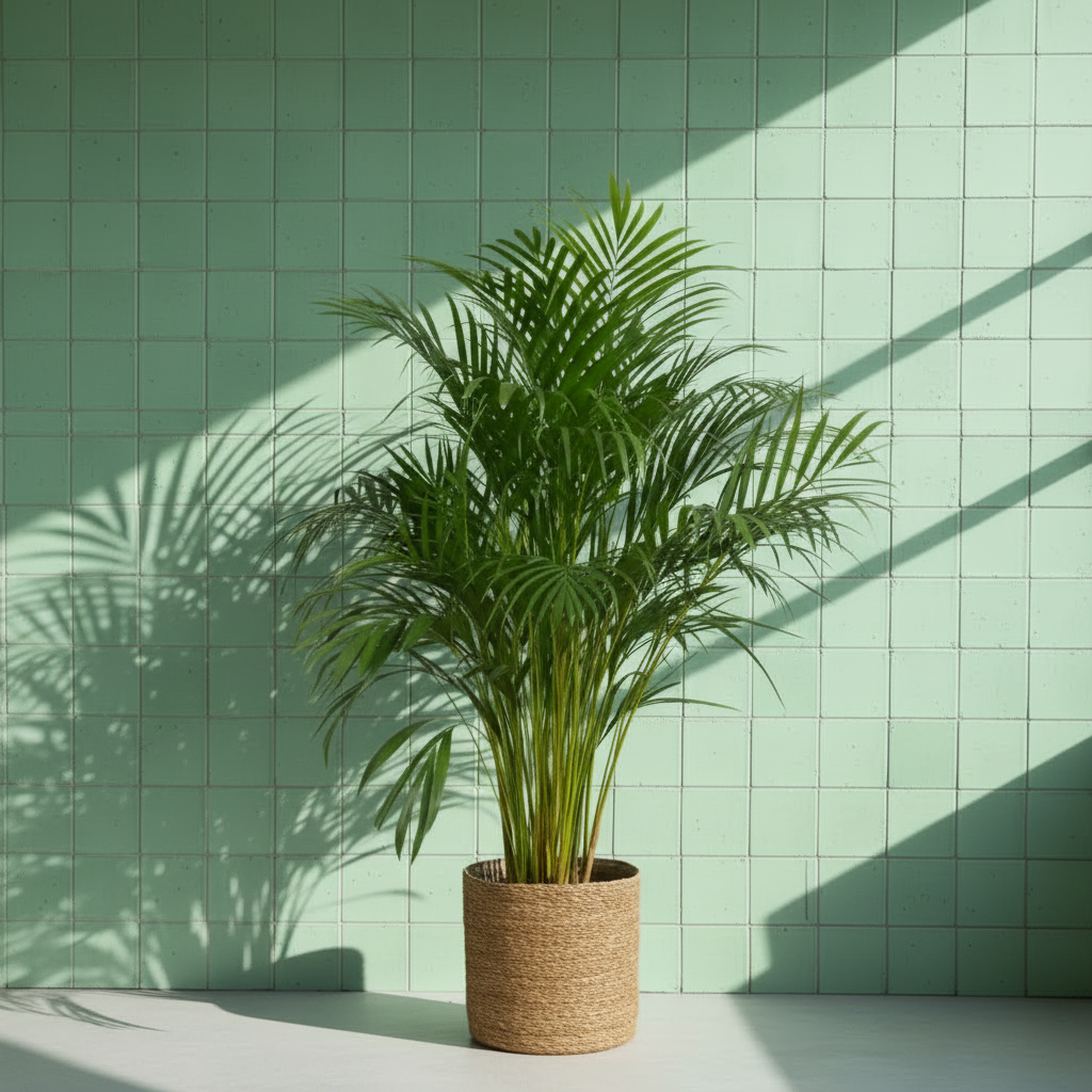 Areka Salon Palmiyesi 100-110 cm Dolgun Form (Dypsis Lutescens) Dekoratif İç Mekan Bitkisi