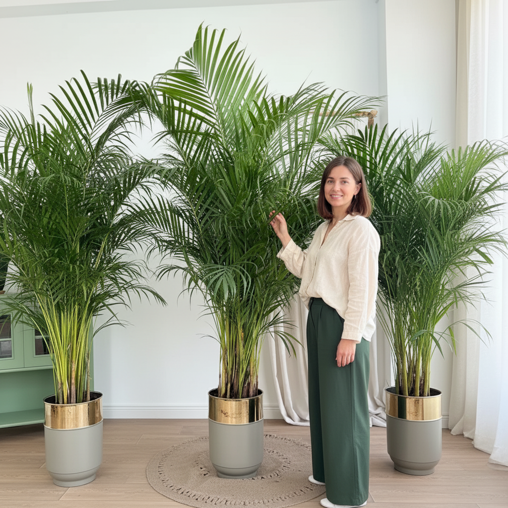 Areka Palmiyesi XXL 190-200 cm (Dypsis Lutescens) Salon ve Ofis Bitkisi