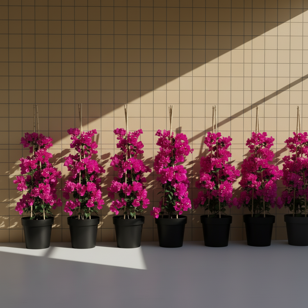 Begonvil 120-130 cm Dolgun Form Pembe  | Büyük Boy Çiçekli Begonvil