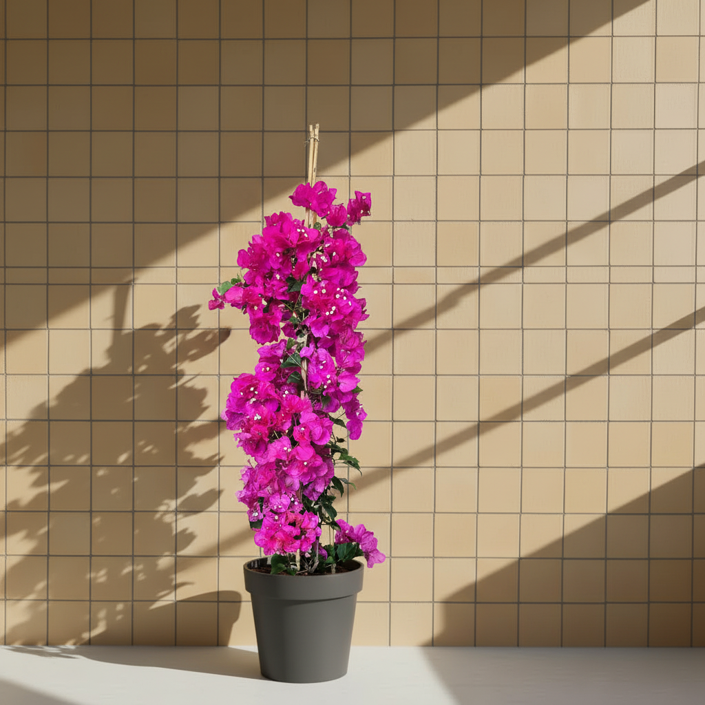 Begonvil 120-130 cm Dolgun Form Pembe  | Büyük Boy Çiçekli Begonvil