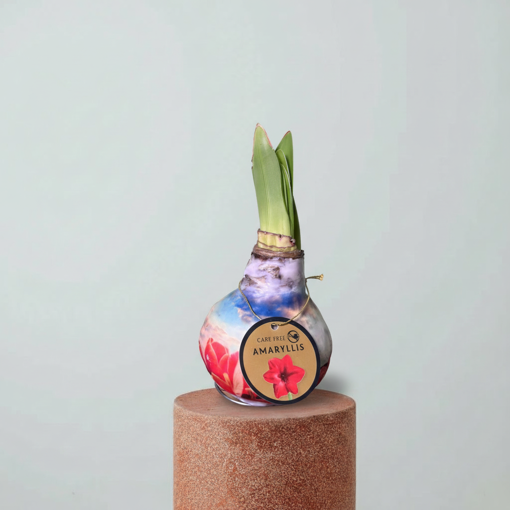 Amaryllis Mum Kaplama Tasarım Dekoratif Çiçek Sulama Gerektirmeyen Koleksiyonluk Bitki