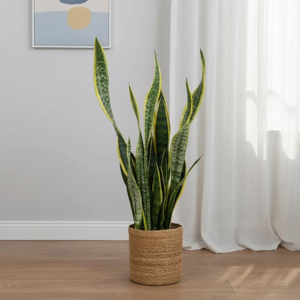 Kılıç Çiçeği Sarı-Yeşil 70-80 cm (Sansevieria Trifasciata | Peygamber Kılıcı | Paşa Kılıcı)