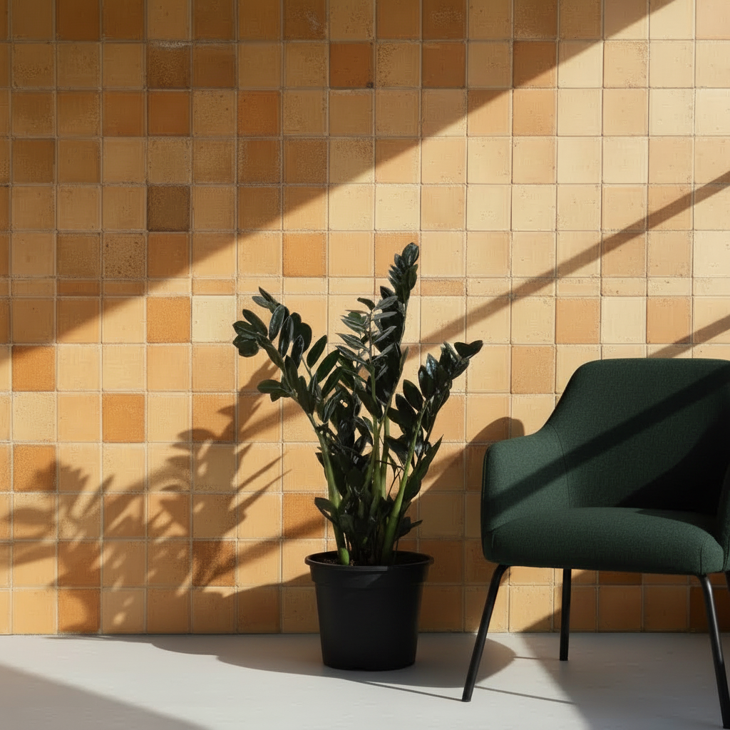 Siyah Zamia Çiçeği 60 cm (Zamioculcas Zamiifolia Raven) Zeze Bitkisi